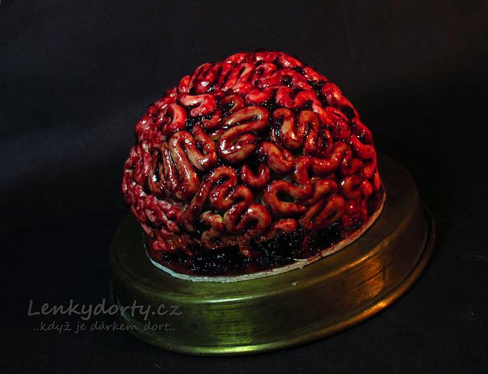 Brain 3 D cake