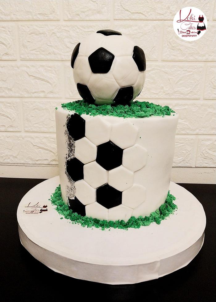 "Football cake"