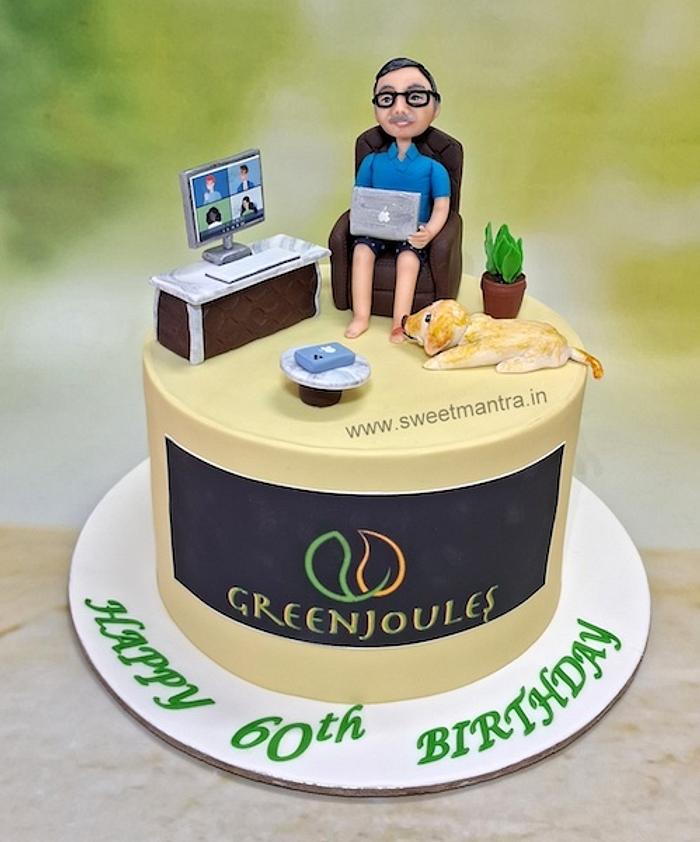 Customized cake for company CEO birthday