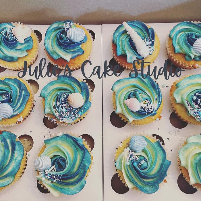 Ocean Cupcakes