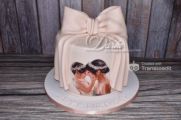 mother and daughter cake