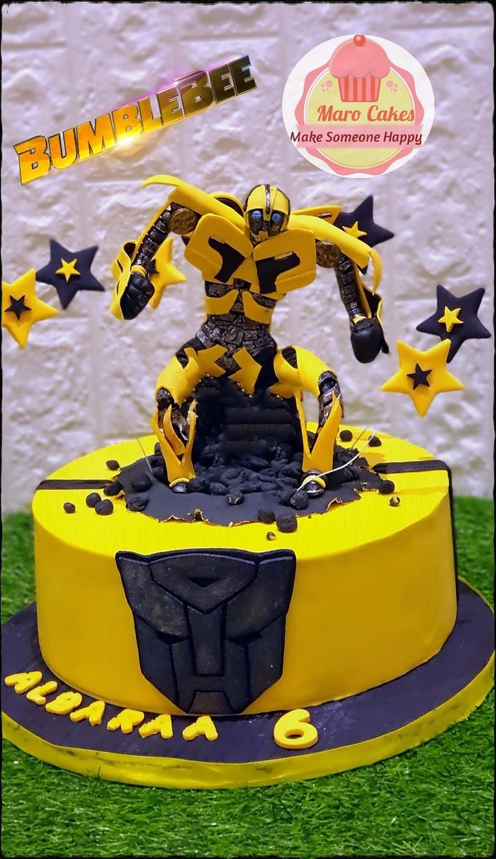 Bumble Bee Cake Topper Transformer Cake Topper Personalized - Etsy