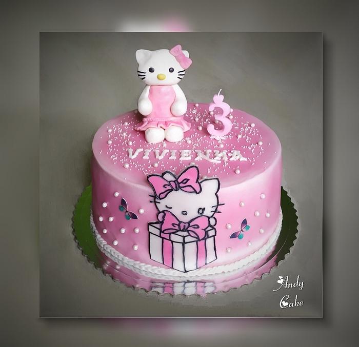 Hello Kitty birthday cake