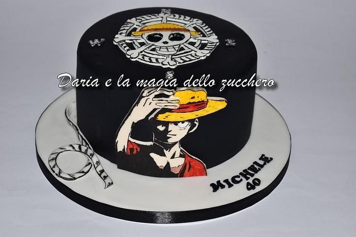 One Piece hand painted cake