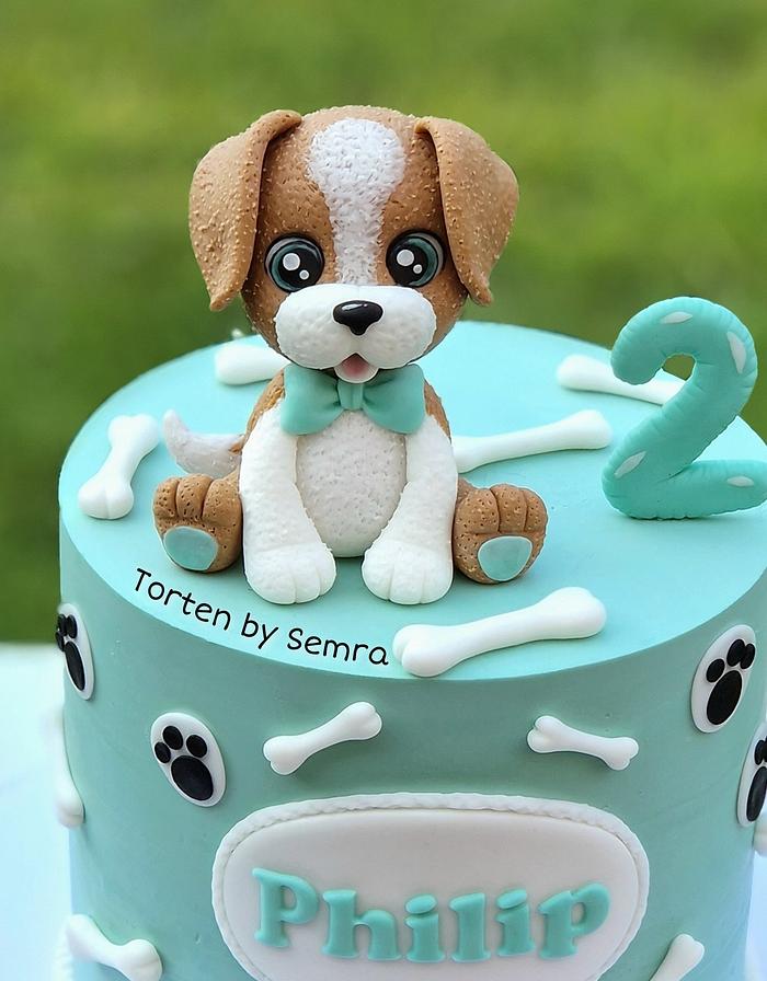 sweet dog cake