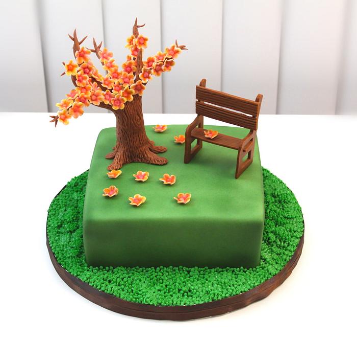 Spring Theme Cake