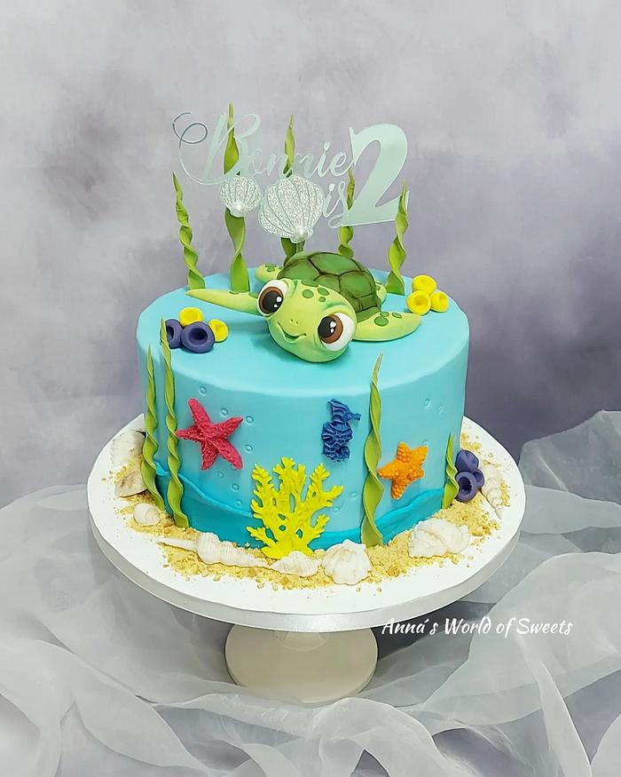 Sea turtle Cake 