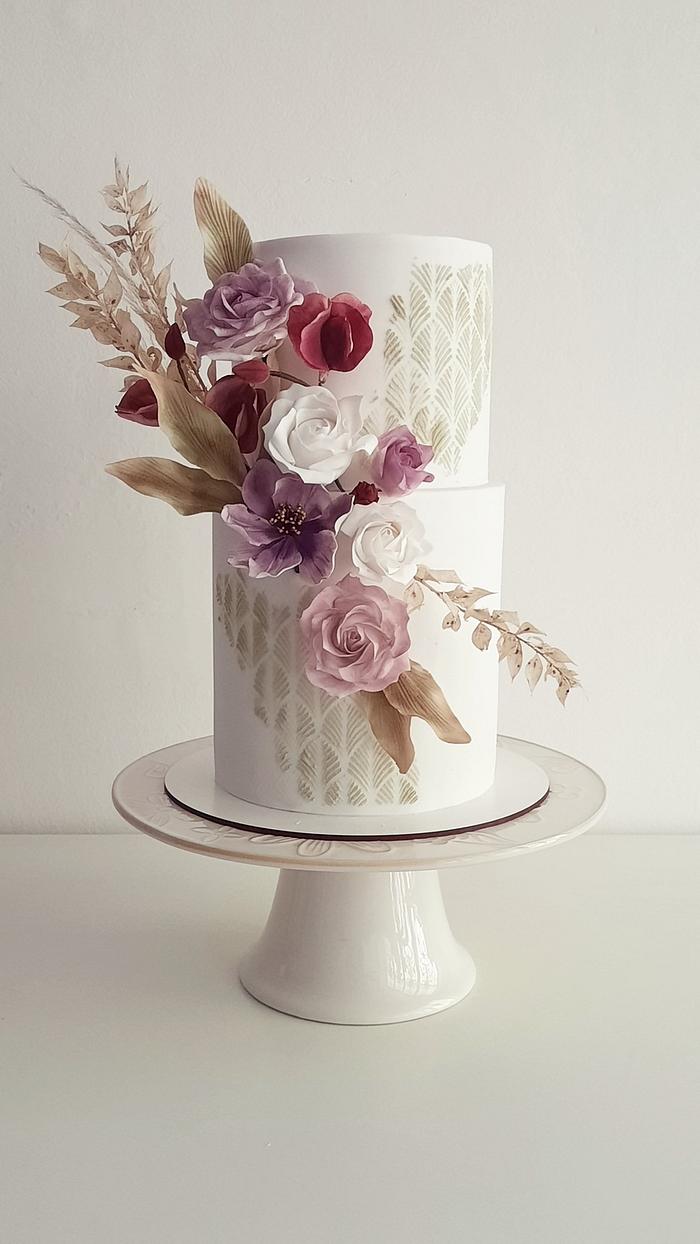 Boho Wedding cake 