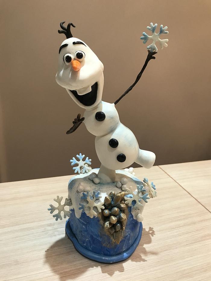 Olaf muñeco modelado 