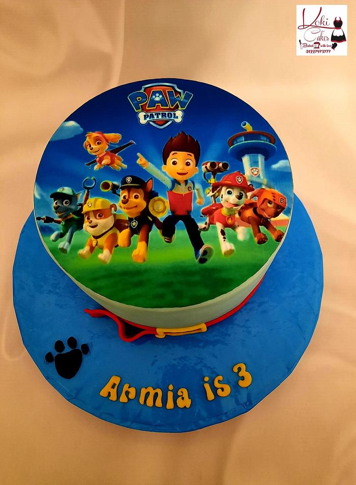 " Paw Patrol cake"