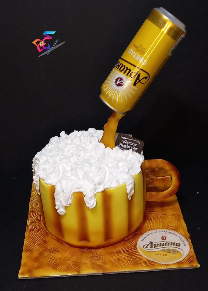 Tuborg_customized cake❤ #Beer lover... - New Fresh Home Cake | Facebook