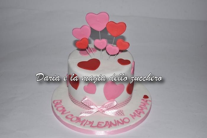 Hearts cake