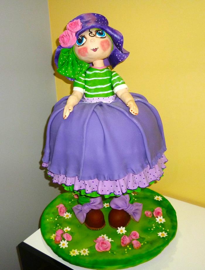3D doll cake