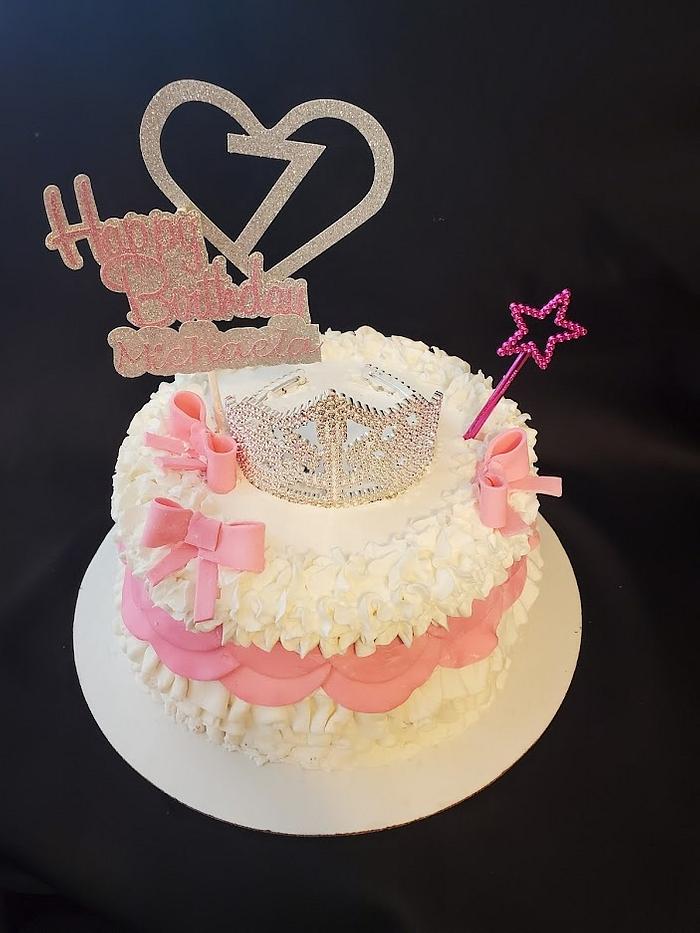 Princess themed birthday cake