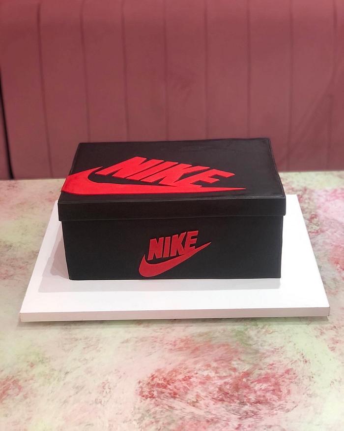 Nike shoes box cake