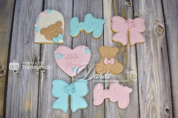 Baby shower cookies