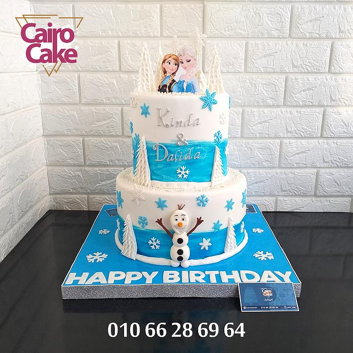 Frozen Elsa & ana Cake