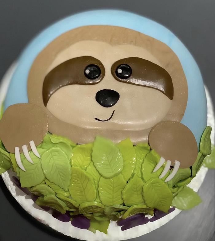 Sloth 21st Birthday Cake
