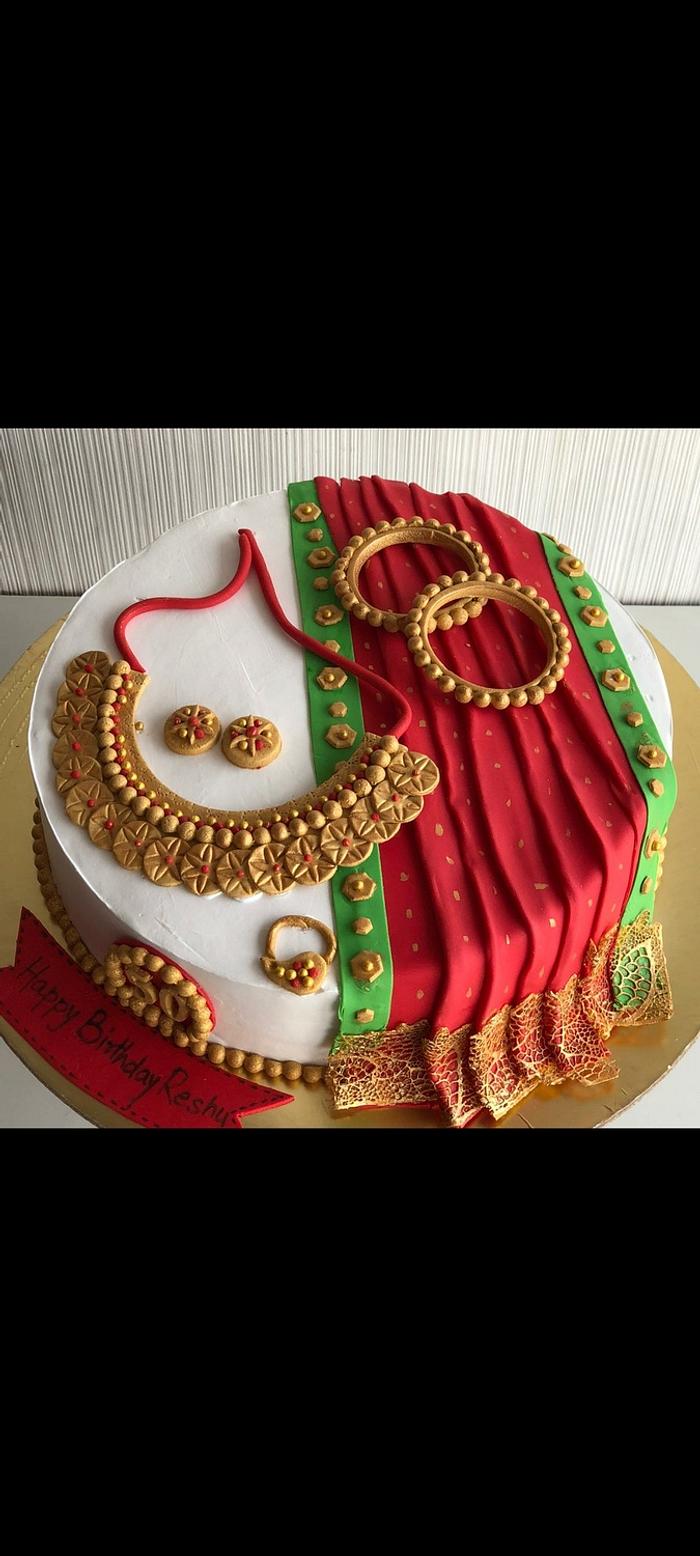 Saree cake!!