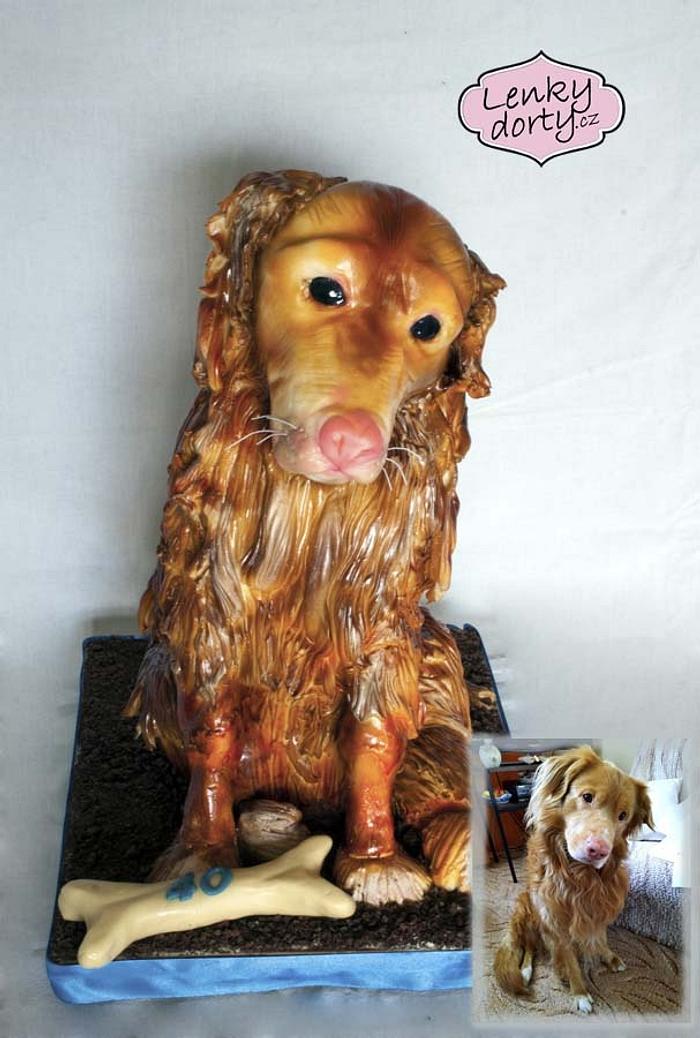 3D cake dog 