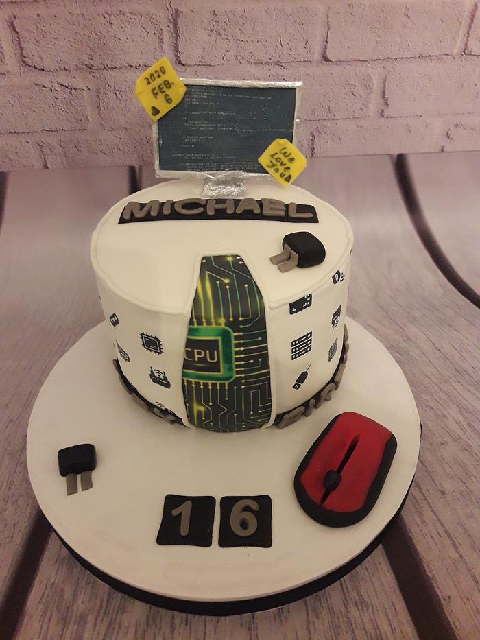 Computer lovers cake 🖥⌨🖱