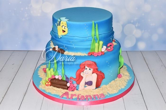 Little Mermaid Disney cake