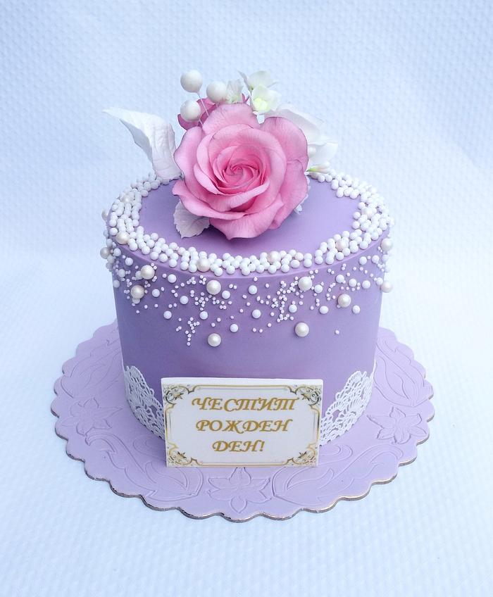 Purple cake - Decorated Cake by Dari Karafizieva - CakesDecor