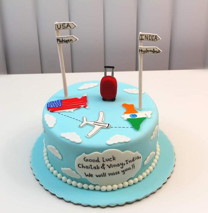 Travel/Farewell Cake
