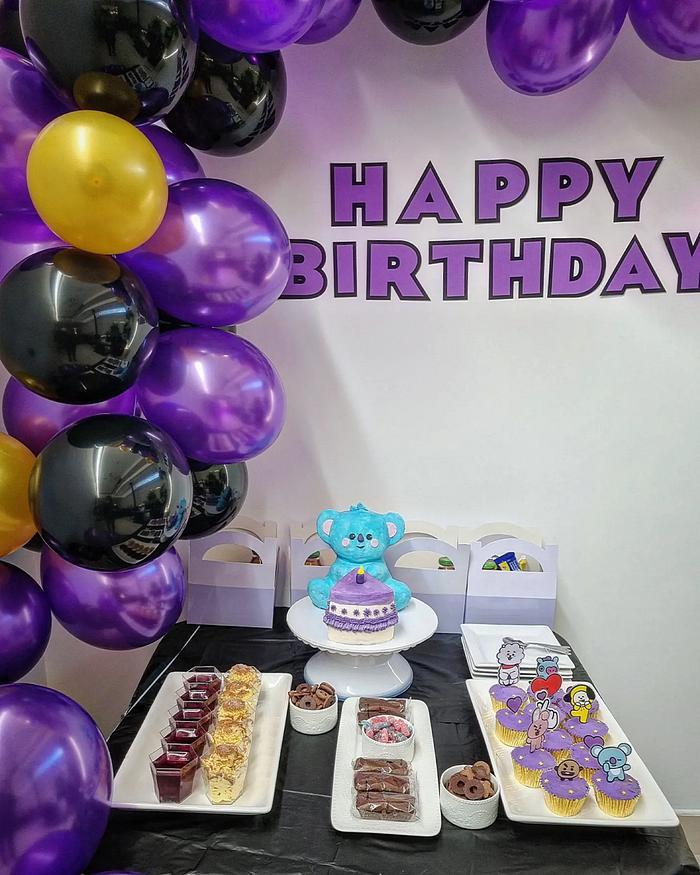 BT21 themed cake for Nina's 20th birthday