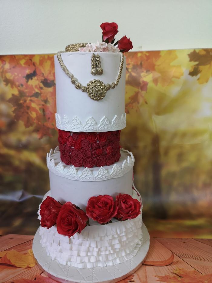 Indian Wedding Theme Cake