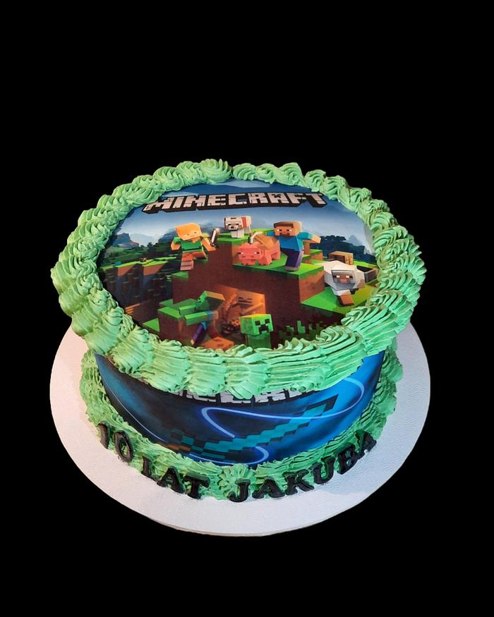 Minecraft cake 🎂