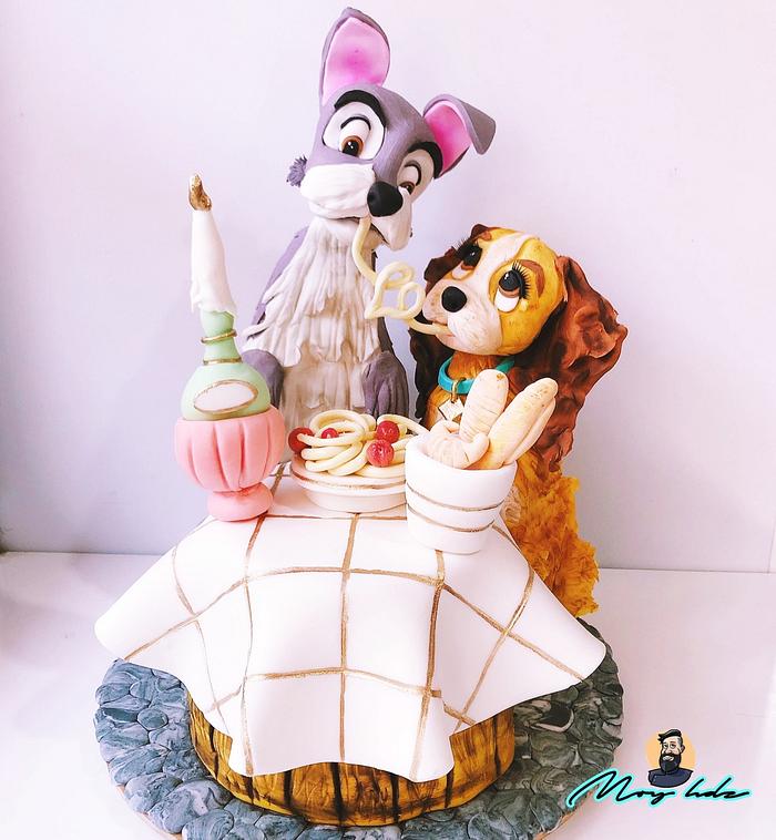 LADY AND THE TRAMP CAKE