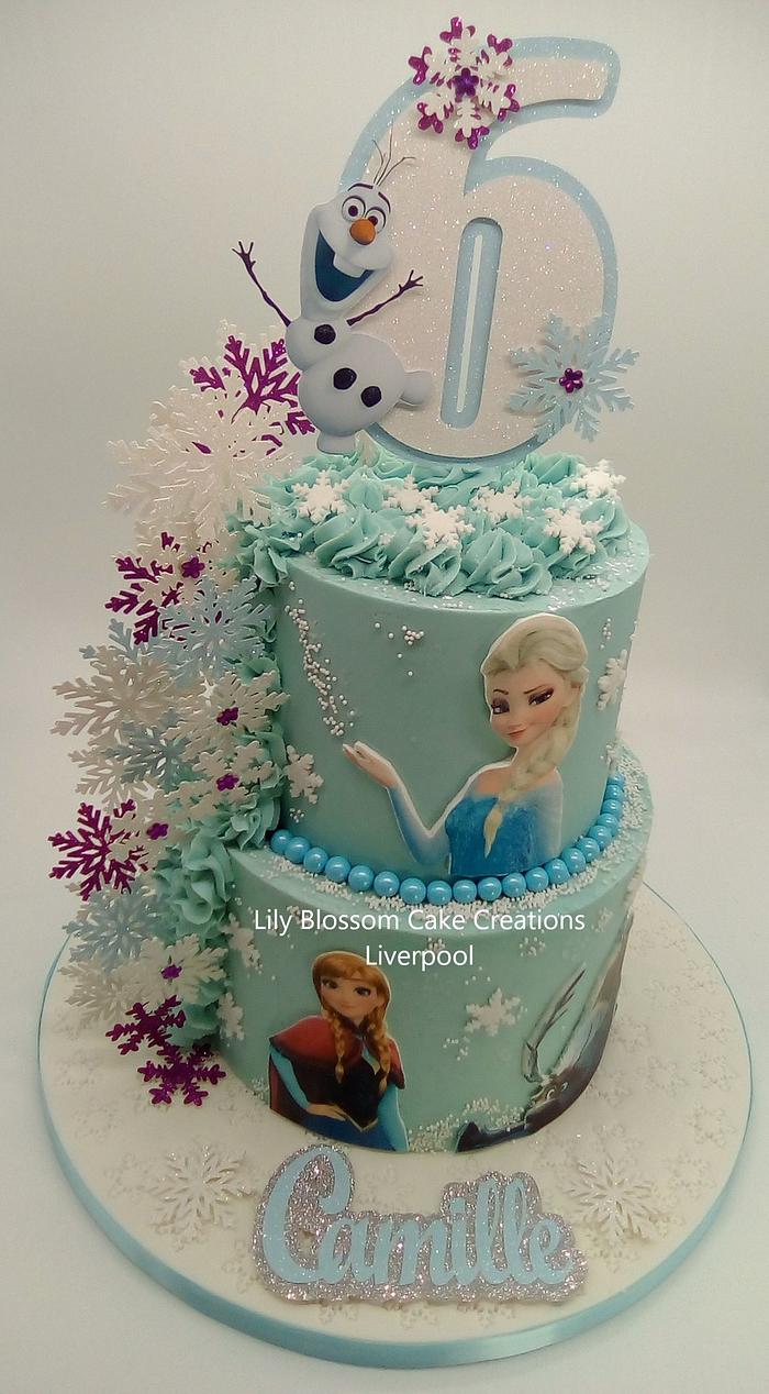 Frozen Elsa 6th Birthday Cake