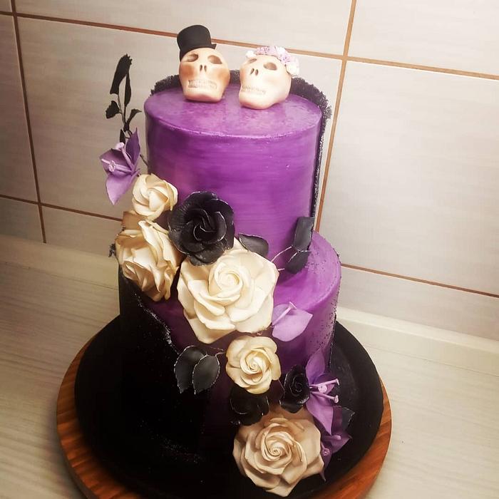 Ghotic wedding cake