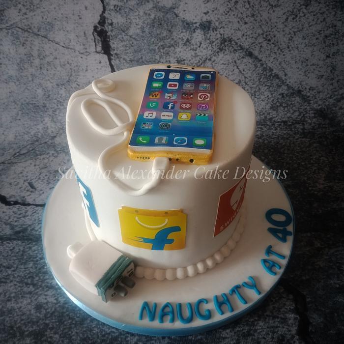 Smart phone cake