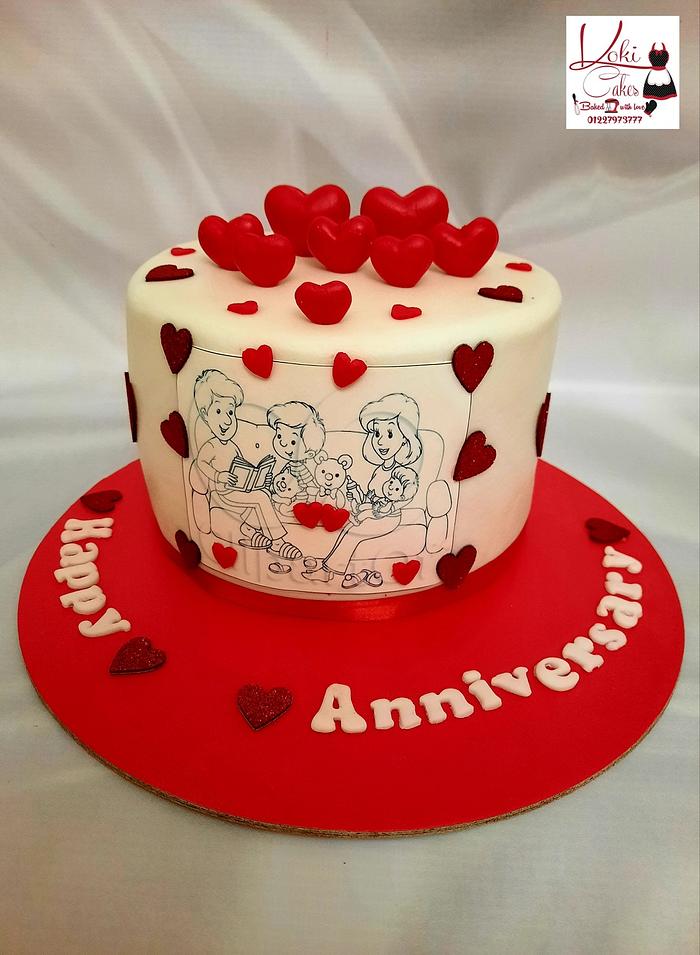 "Anniversary cake"