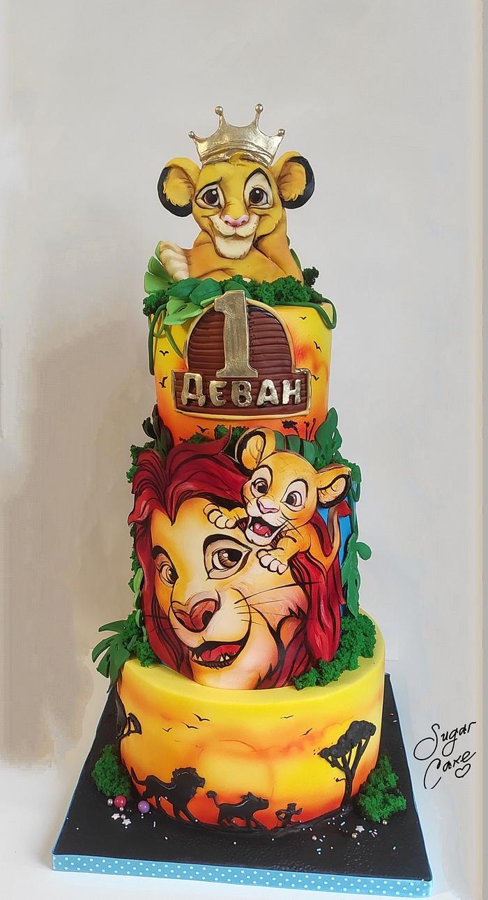 Cool Homemade Lion King Birthday Cake