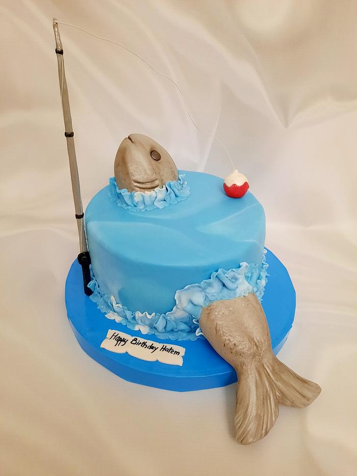 "Fishing Adventure Cake"