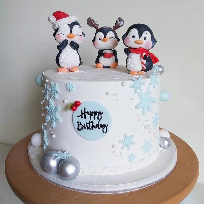 Celebrate with Penguin Love! One of our popular lil cake designs that comes  in many flavors, and can be ordered in as little as 5 days! ... | Instagram
