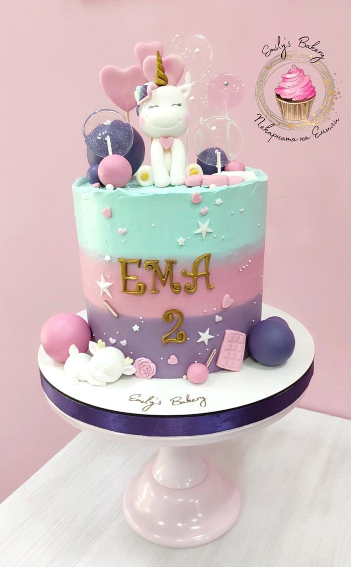 Unicorn cake for Ema