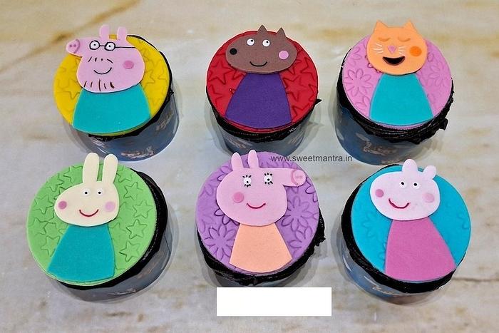 Peppa Pig and friends cupcakes