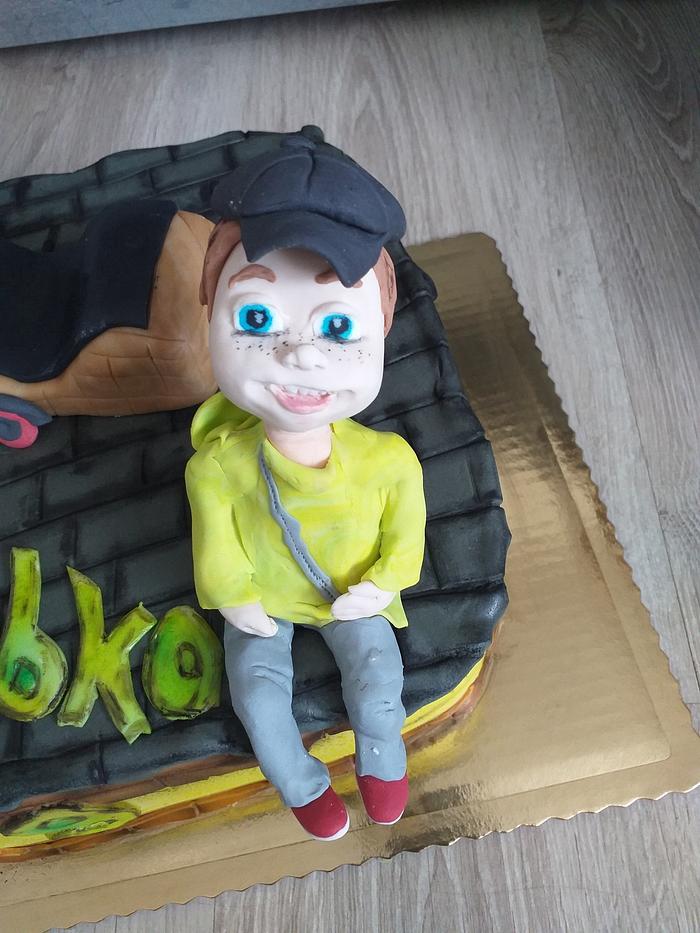 skateboard cake