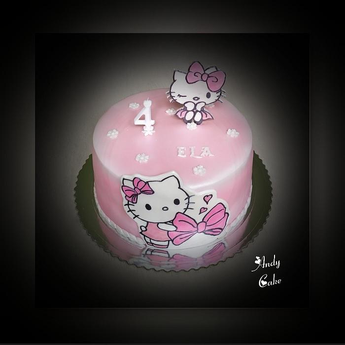 Hello Kitty birthday cake - Decorated Cake by AndyCake - CakesDecor