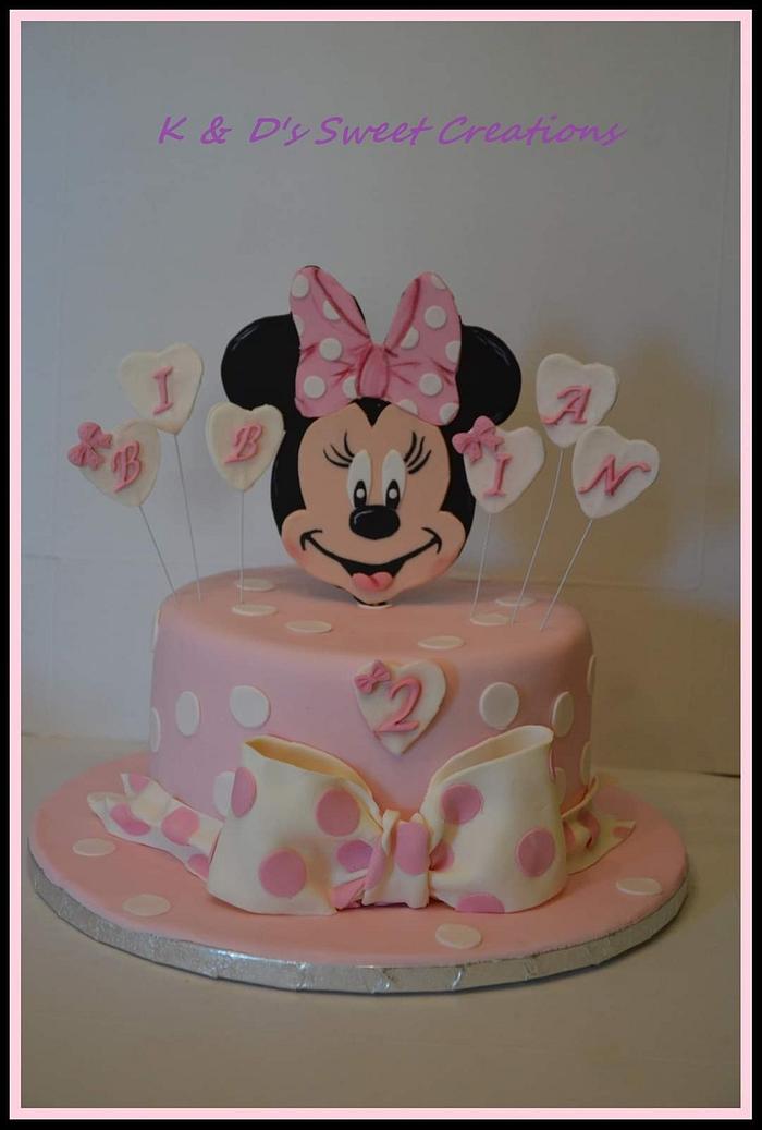 Minnie Mouse Birthday Cake Theme Based Cakes Delivery in Ahmedabad   SendGifts Ahmedabad