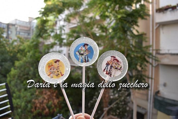 Toy story lollipops