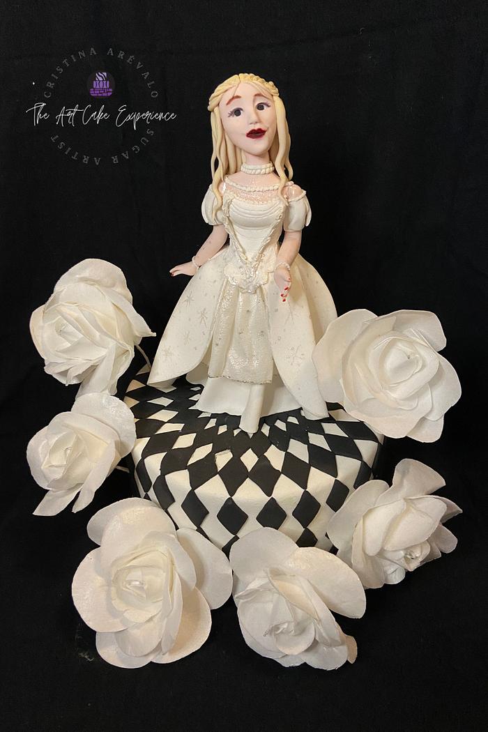 White Queen- Tim Burton Cake Collaboration