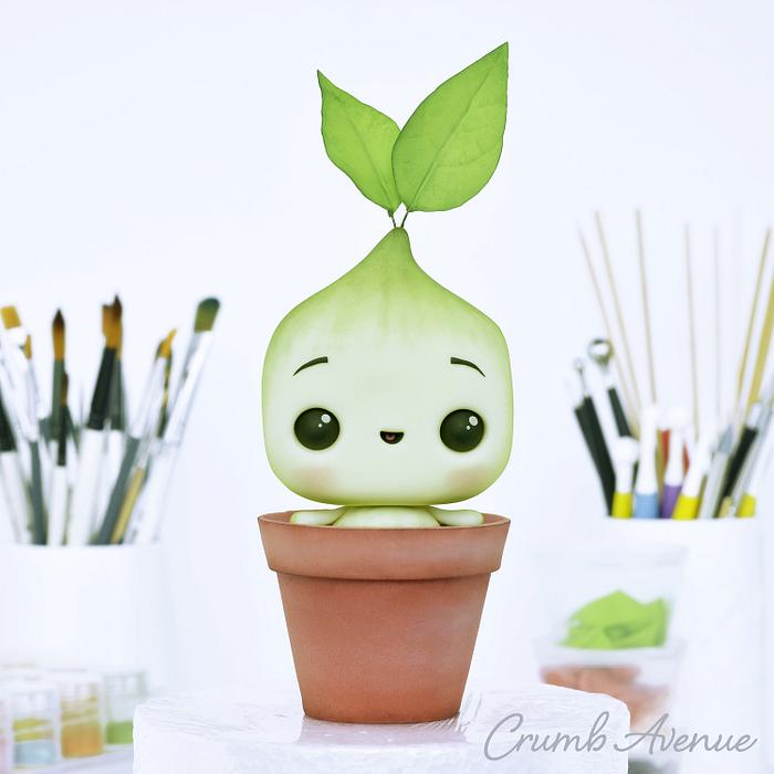 Baby Plant Cake Topper