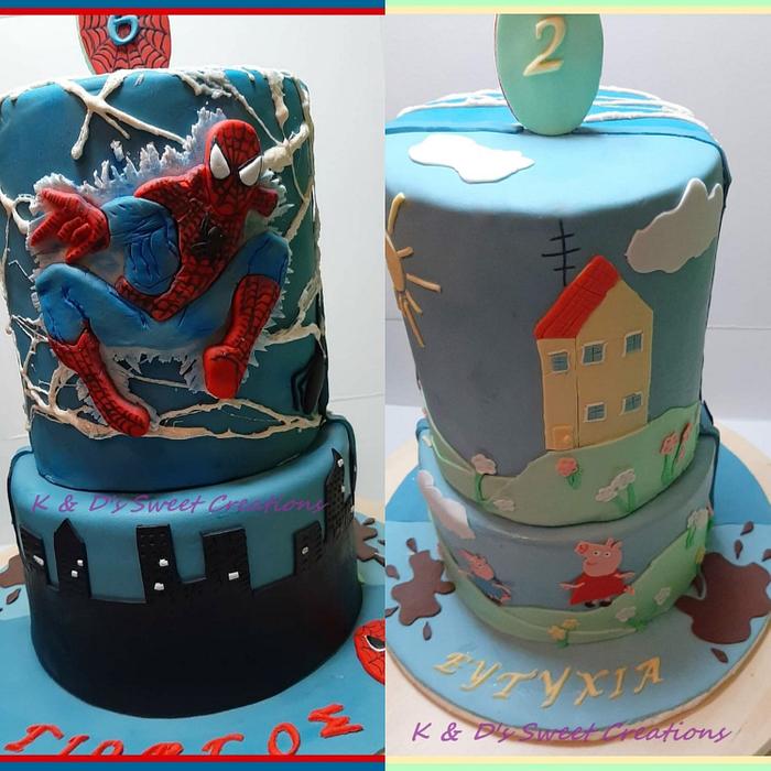 Double themed cake