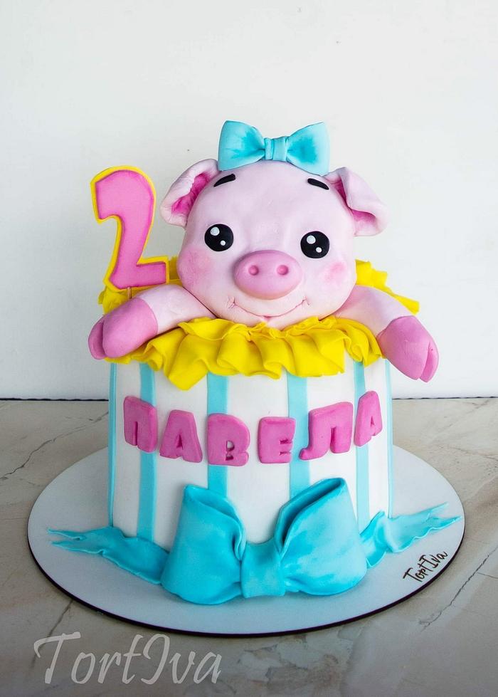 Piggy cake 