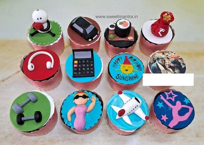 Customised cupcakes for niece